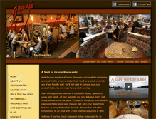 Tablet Screenshot of grazierestaurant.com